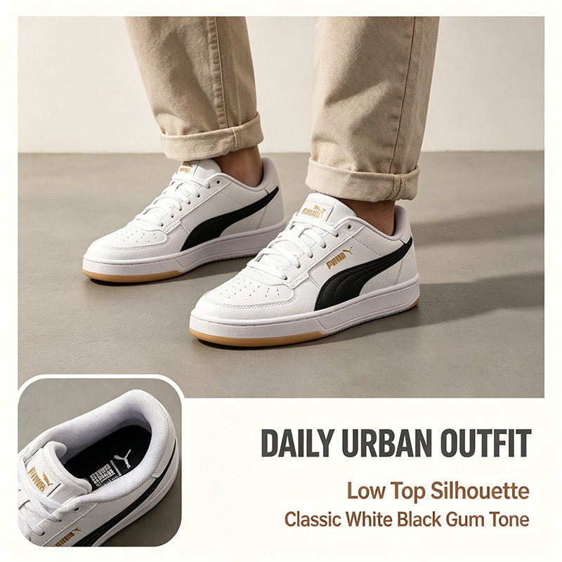 Men'S Shoes Puma Sneakers - Tênis PUMA Masculino Branco e Preto