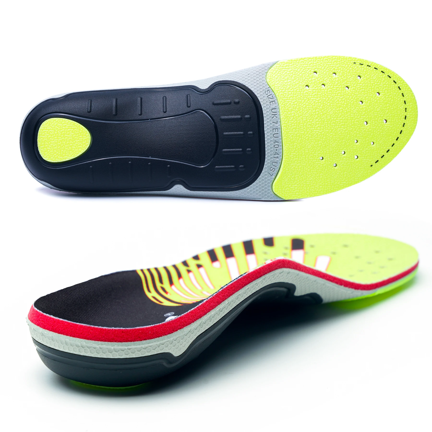 Men'S Shoes Green And White - Fascite plantar palmilha ortopédica alívio da