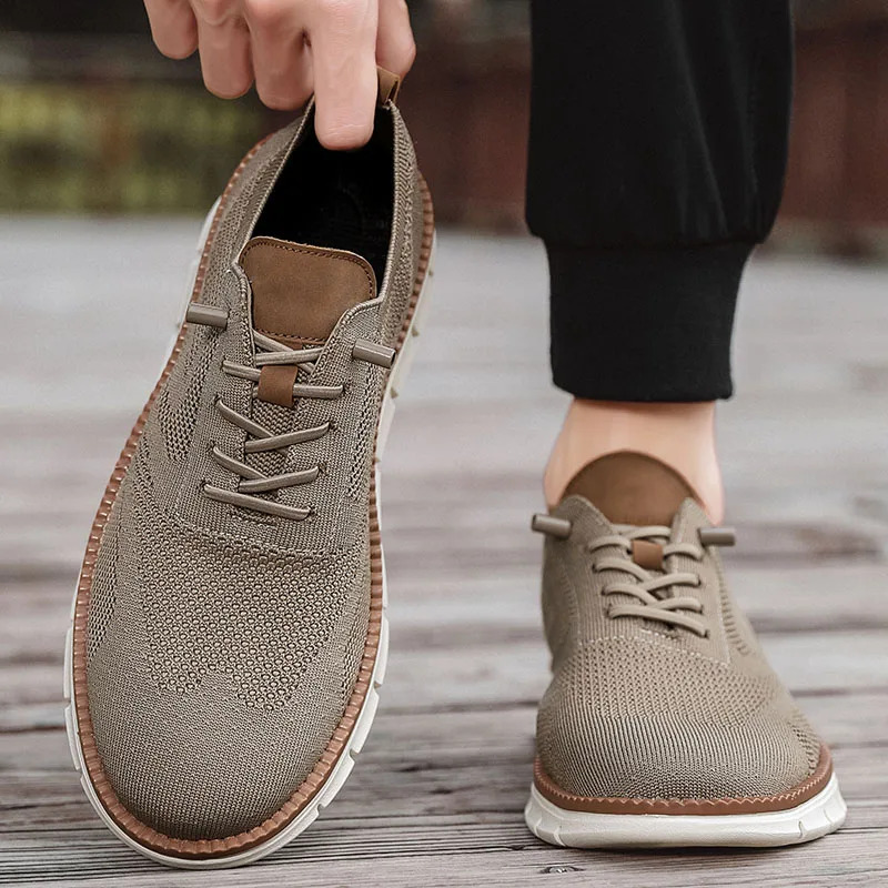 Men'S Shoes Brogues - Sapatos casuais masculinos clássicos respiráveis brogue