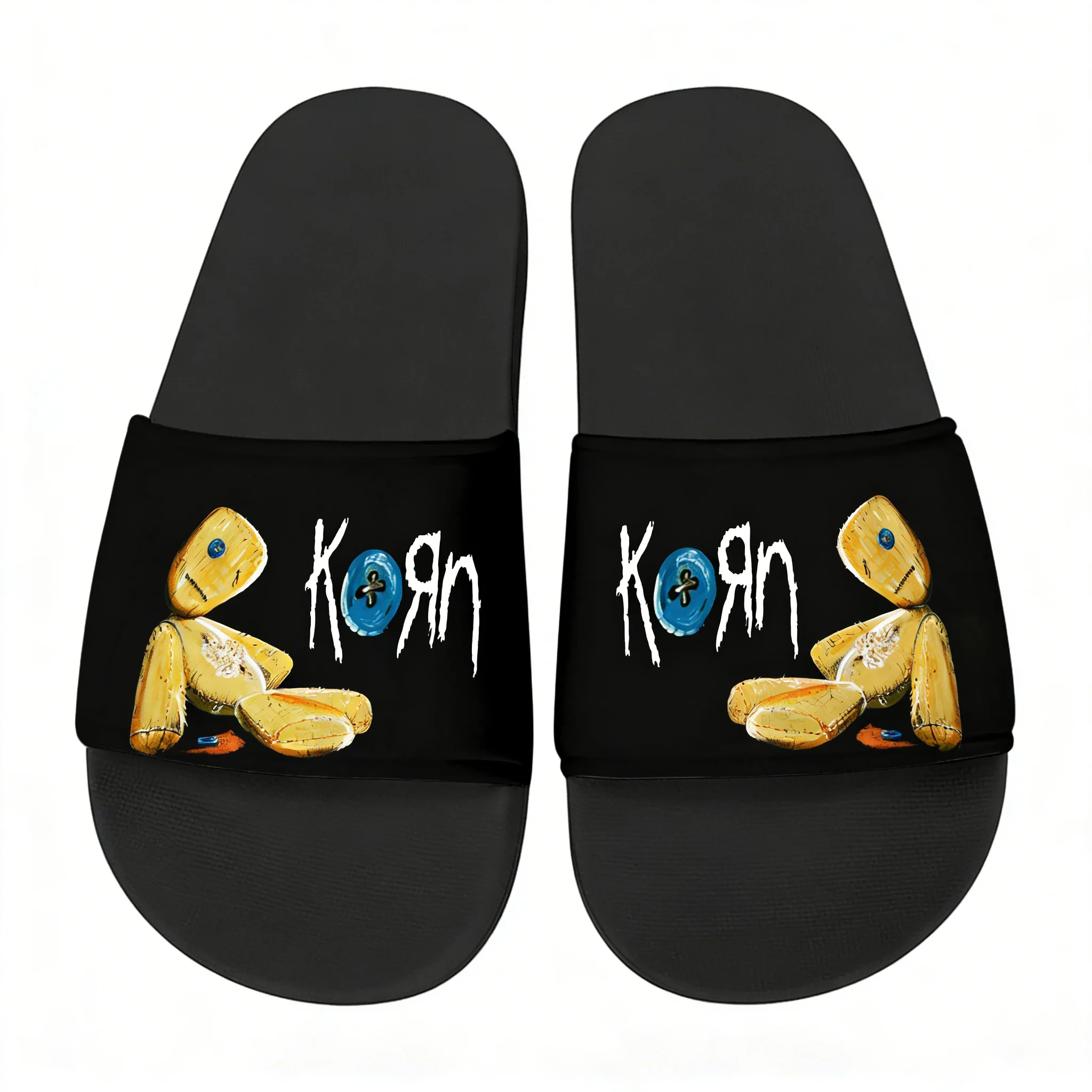 Men'S Shoes Quality - Chinelos da banda Korn Rock, sapatos