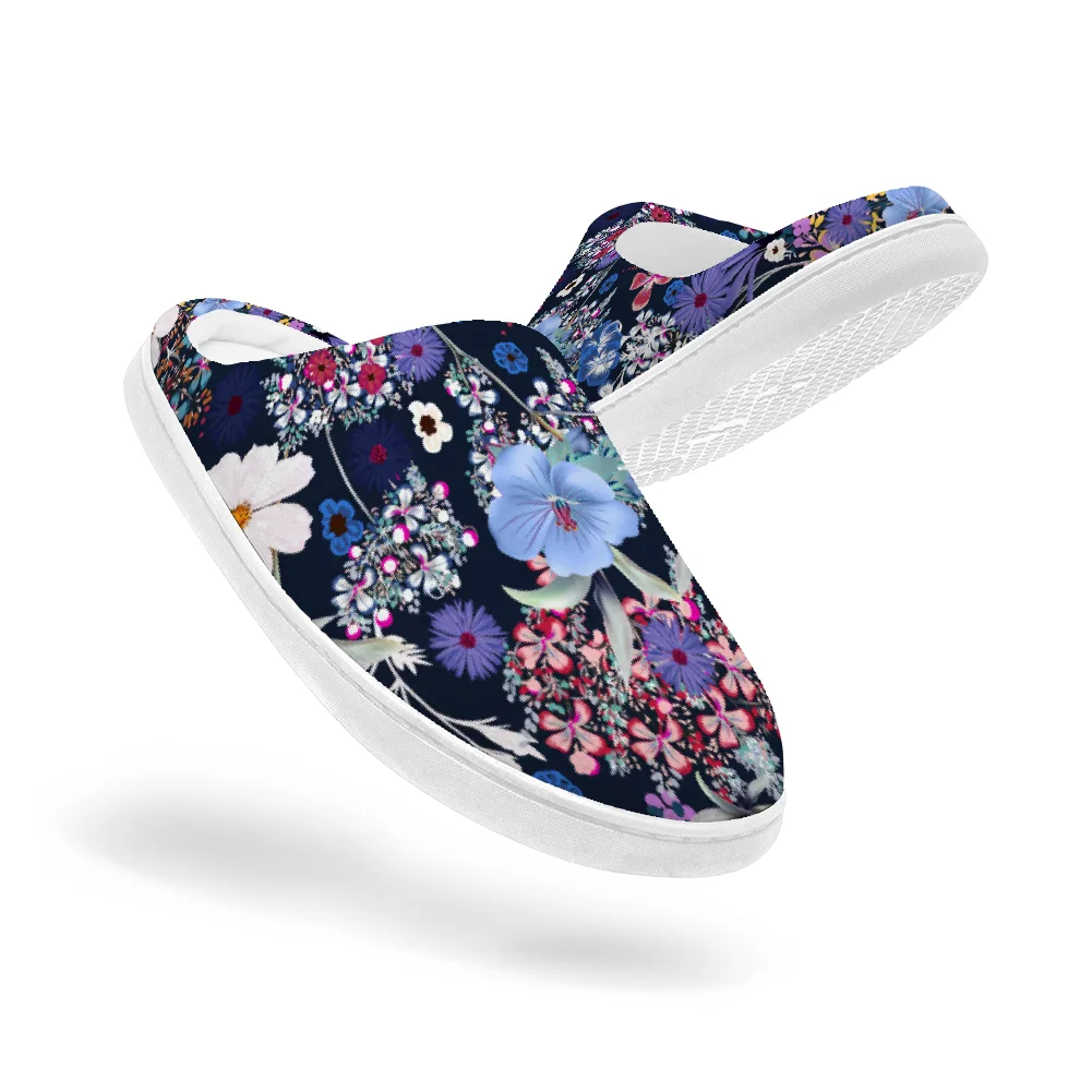 Men'S Shoes Quality - Chinelos de algodão com estampa floral