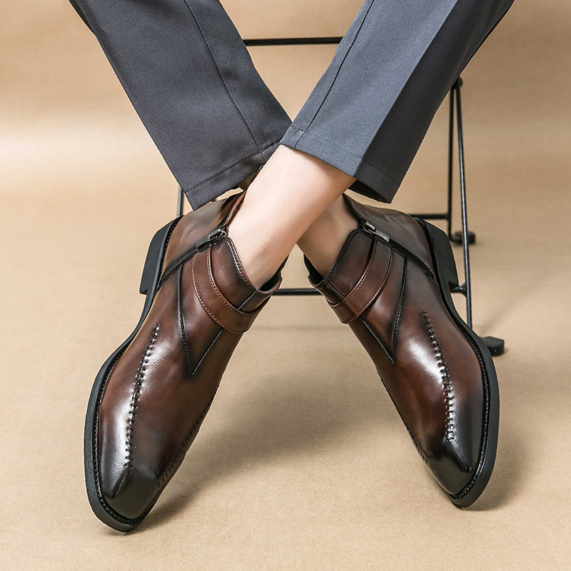 Men'S Shoes Quality Brands - Moda macia e confortável chelsea botas