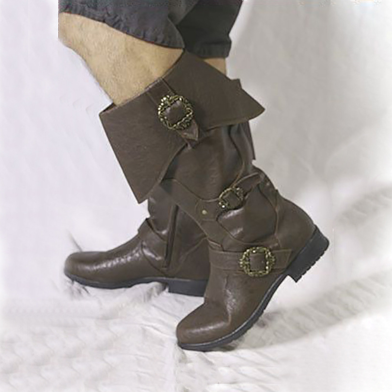 Men'S Shoes Louis Vuitton - Novo sapato medieval de couro pu