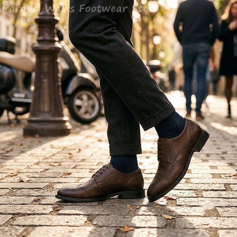 Sapatos Derby Brogue Masculino - Men'S Shoes Brogues avaliação e preço