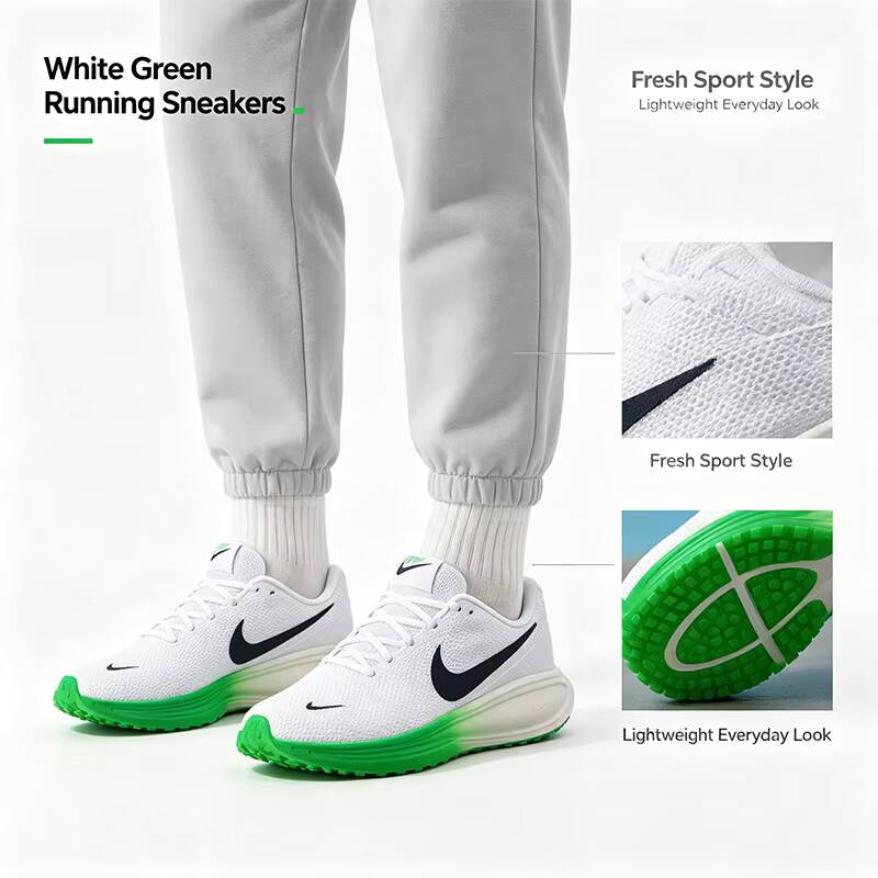 Tênis de Corrida Nike Branco e - Men'S Shoes Green And White avaliação e preço