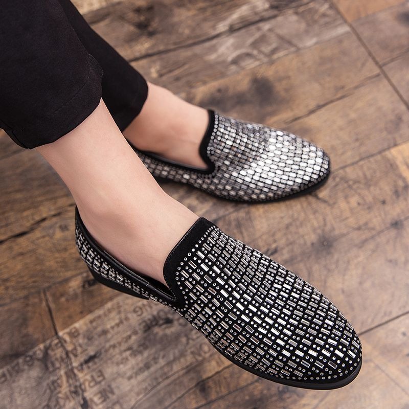 Strass vestido de festa sapato - Men'S Shoes Drivers avaliação e preço