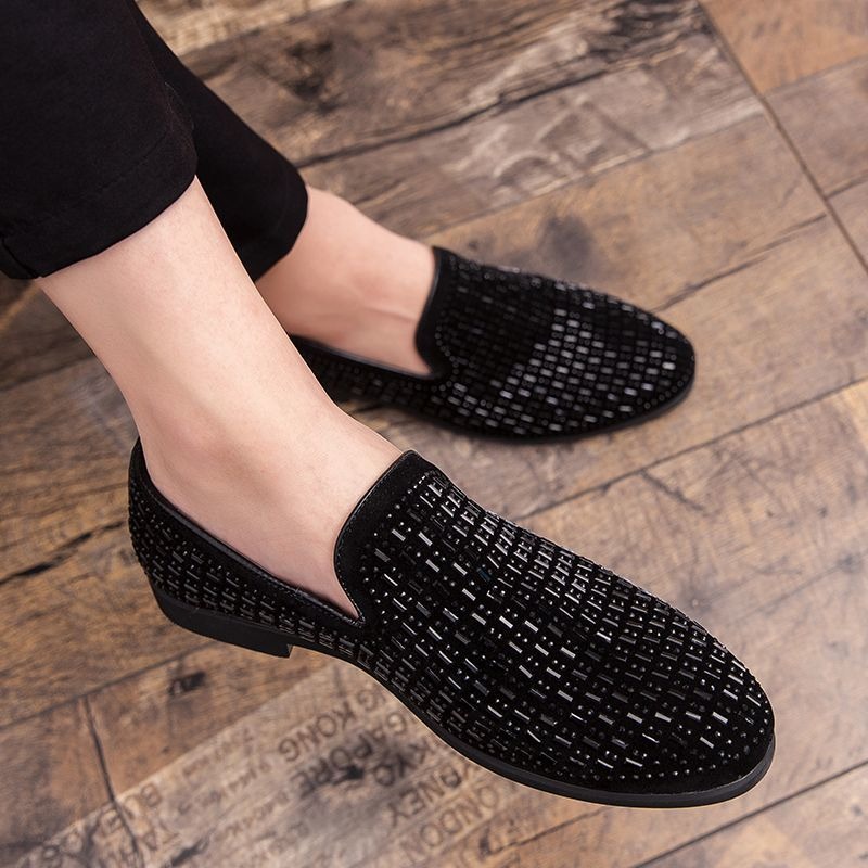 Strass vestido de festa sapato - Men'S Shoes Drivers avaliação e preço