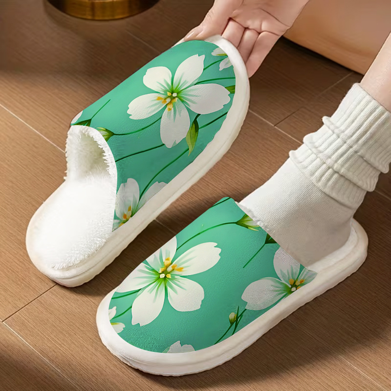 Chinelos de Pelúcia Luxuosos B - Men'S Shoes Green And White avaliação e preço