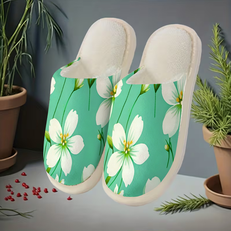 Chinelos de Pelúcia Luxuosos B - Men'S Shoes Green And White avaliação e preço