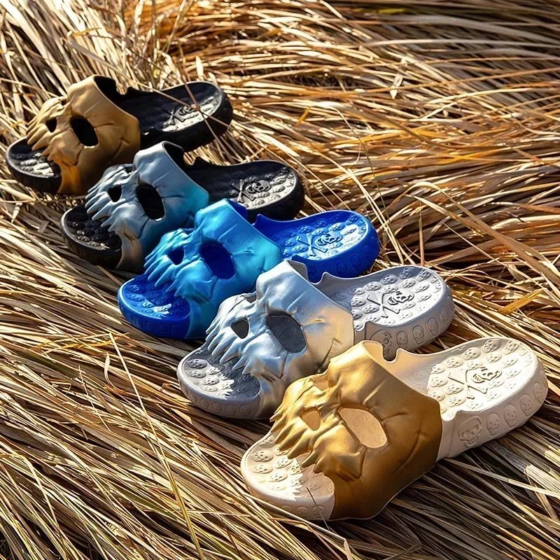Verão masculino crânio chinelo - Men'S Shoes Cloud avaliação e preço